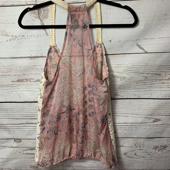 Bke Boutique Lace Chiffon Rhinestone Tank Top - Picture 6 of 8